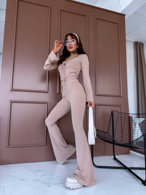 2in1 LUX set "SAVAGE ROSE" - beige